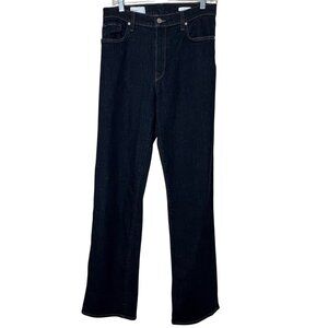 BLDWN High Rise Relaxed Straight Leg Jeans Dark Wash Women’s Size 31 USA Made